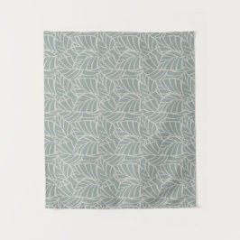 Minimalistische Botanische Adern Wandteppich