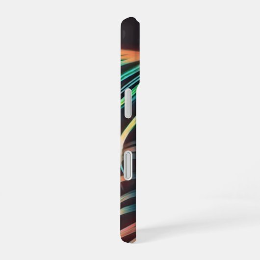 Minimalistische botanische Art Palm Blätter mit Mo iPhone 16 Hülle (Rechte Seite)