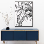 Minimalistische botanische Blumenlinie Zeichne Art Poster<br><div class="desc">Eine schlichte,  moderne,  minimalistische Blume,  die in Schwarz und Weiß zeichne. Klicken Sie einfach auf Anpassen,  um die Hintergrundfarbe zu ändern oder Text oder Bilder hinzuzufügen. Kontaktieren Sie mich mit Fragen oder Wünschen.</div>