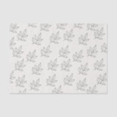 Minimalistische Botanische Creme für kleine Untern Seidenpapier (Vorderseite)