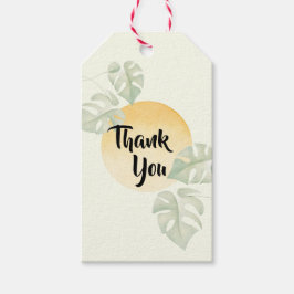 Minimalistische botanische Dankeschön-Tags | Gesch Geschenkanhänger