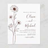 Minimalistische botanische Hochzeit (Vorderseite)