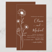 Minimalistische botanische Hochzeit (Vorne/Hinten)
