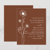 Minimalistische botanische Hochzeit (Vorne/Hinten)