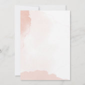 Minimalistische botanische Hochzeit Einladung (Rückseite)