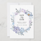 Minimalistische botanische Hochzeit Save The Date (Vorderseite)