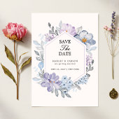 Minimalistische botanische Hochzeit Save The Date