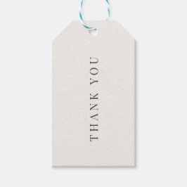 Minimalistische botanische Hochzeit | Warmweiß Geschenkanhänger
