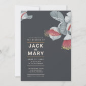 Minimalistische botanische Hochzeitseinladung Einladung (Vorderseite)