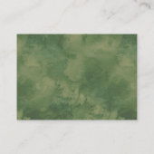 Minimalistische botanische Hochzeitsreise Begleitkarte (Rückseite)