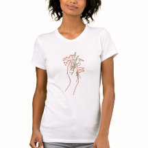 Minimalistische botanische Linienkunst Hand Wildbl