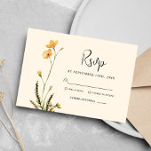 Minimalistische botanische Moderne Rustikale Hochz RSVP Karte