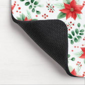 Minimalistische Botanische Poinsettie Mousepad (Ecke)