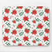 Minimalistische Botanische Poinsettie Mousepad (Vorne)