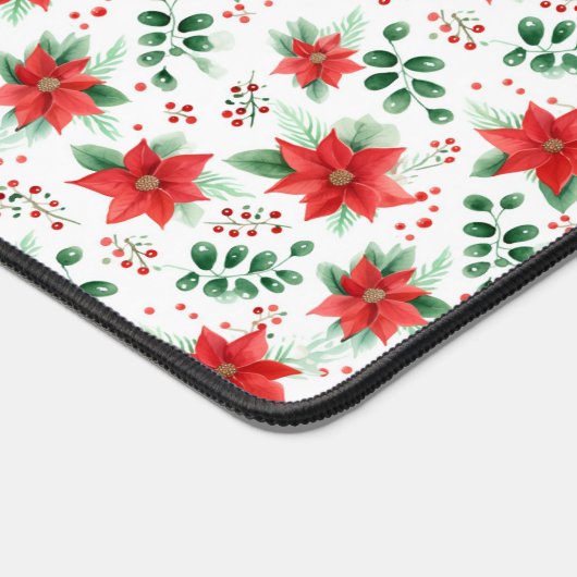 Minimalistische Botanische Poinsettie Schreibtischunterlage (Ecke)