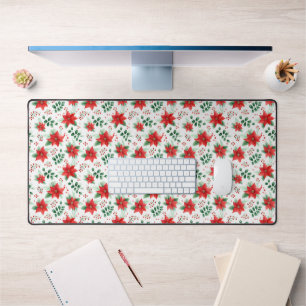 Minimalistische Botanische Poinsettie Schreibtischunterlage