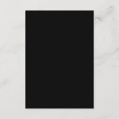 Minimalistische Botanische Rustikale Monogramm-Hoc Begleitkarte (Rückseite)