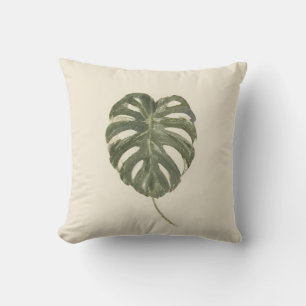 Minimalistische botanische Wasserfarne-Blätter-Wur Kissen