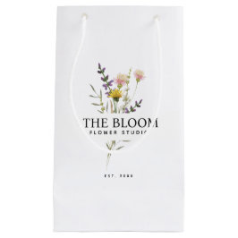Minimalistische Boutique der Floristen Blume Kleine Geschenktüte