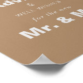 Minimalistische Braun-Hochzeitsberatung und gute W Poster (Ecke)