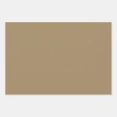 Minimalistische braune Kraft rustikal, schlicht Geschenkpapier Set (Vorderseite)