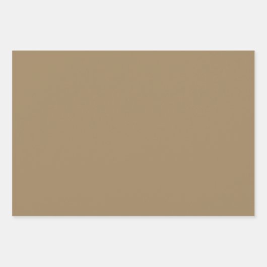 Minimalistische braune Kraft rustikal, schlicht Geschenkpapier Set (Vorderseite)