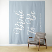 Minimalistische Braut als Brautparty Hintergrund Wandteppich (Beispiel)