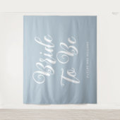 Minimalistische Braut als Brautparty Hintergrund Wandteppich (Vorderseite)