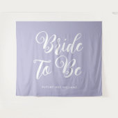 Minimalistische Braut als Brautparty Hintergrund Wandteppich (Vorderseite (Horizontal))