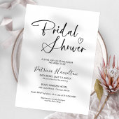 Minimalistische Brautdusche Einladung