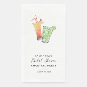 Minimalistische Brautparty-Cocktailparty Serviette