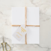 Minimalistische Brautparty Foil Gift Tag Geschenkanhänger (Mit Schnur)