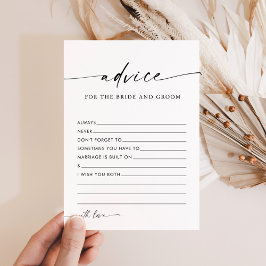 Minimalistische Brautparty-Karte für Hochzeitsratg Einladung