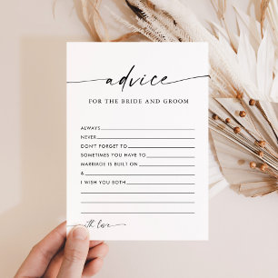 Minimalistische Brautparty-Karte für Hochzeitsratg Einladung