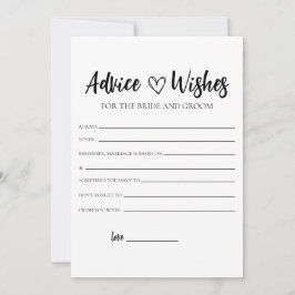 Minimalistische Brautparty-Ratenkarte Einladung