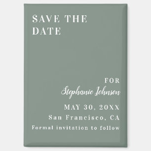 Minimalistische Bridal Shower in Hellgrün und Weiß Magnet