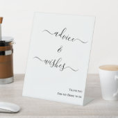 Minimalistische Bride to Be Tischplatte Schild (In SItu)