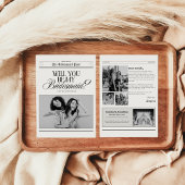 Minimalistische Bridesmaid-Ausschreibung Einladung