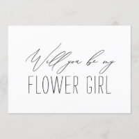 Minimalistische Bridesmaid Flower Girl Vorschlag C