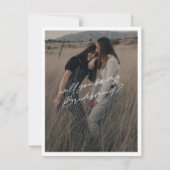 Minimalistische Bridesmaid-Foto Einladung (Rückseite)