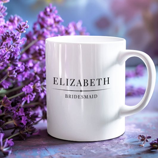Minimalistische Bridesmaid-Geschenke Elegante Mode Kaffeetasse