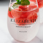 Minimalistische Bridesmaid-Geschenke Moderne Elega Weinglas Ohne Stiel
