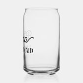 Minimalistische Bridesmaid oder Trauzeugin Dosenglas (Links)