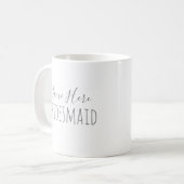 Minimalistische Bridesmaid-Tasse Kaffeetasse (Vorderseite Links)
