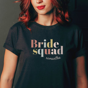 Minimalistische Bridge-Staffel-Individuelle Name B T-Shirt