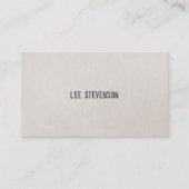 Minimalistische Briefmarke Wirkung Schriftart Line Visitenkarte (Vorderseite)