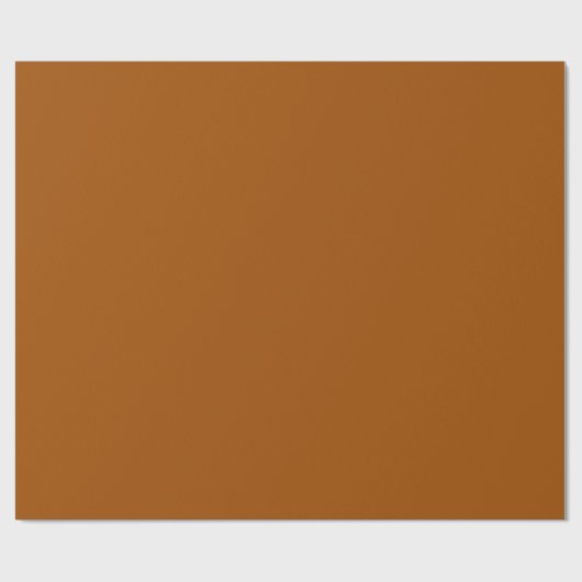 Minimalistische Bronzebraun solide schlichte elega Geschenkpapier (Flach)