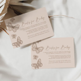 Minimalistische Bücher für die Kinderkarte Mitteilungskarte