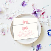 Minimalistische Bücher für die Krawatte von Pink f Begleitkarte