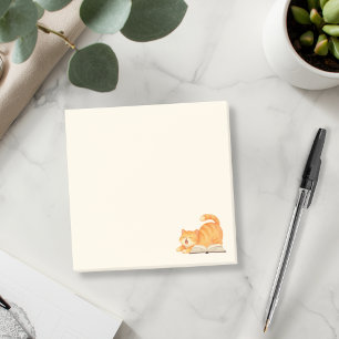 Minimalistische Bücherliebhaber-Gatzin  Post-it Klebezettel